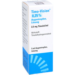 Abbildung: Timo Vision 0,25% Augentropfen 5 ml, Augentropfen PZN 06789997