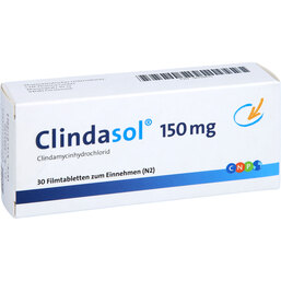 Abbildung: Clindasol 150 mg Filmtabletten 30 St, Filmtabletten PZN 06794610