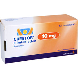 Abbildung: Crestor 10 mg Filmtabletten 100 St, Filmtabletten PZN 06808772
