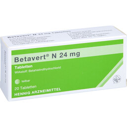Abbildung: Betavert N 24 mg Tabletten 20 St, Tabletten PZN 06809530
