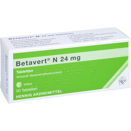 Abbildung: Betavert N 24 mg Tabletten 50 St, Tabletten PZN 06809547