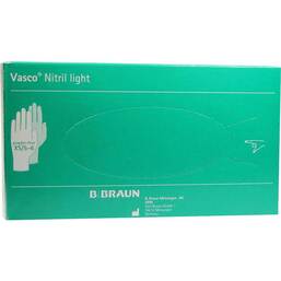Abbildung: Vasco Nitril light Untersuchungshandschuhe Größe XS 100 St, Handschuhe PZN 06810390