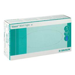 Abbildung: Vasco Nitril light Untersuchungshandschuhe Größe M 100 St, Handschuhe PZN 06810415