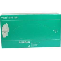 Abbildung: Vasco Nitril light Untersuchungshandschuhe Größe L 100 St, Handschuhe PZN 06810421