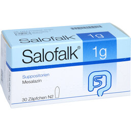 Abbildung: Salofalk 1 g Suppositorien 30 St, Suppositorien PZN 06810786