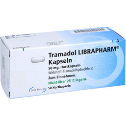 Abbildung: Tramadol Librapharm Kapseln 50 St, Hartkapseln PZN 06817920