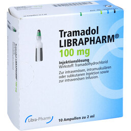 Abbildung: Tramadol Librapharm 100 mg Injektion - / Infusionslösung 10 St, Injektions-/Infusionslösung PZN 06818003