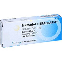 Abbildung: Tramadol Librapharm retard 50 mg Tabletten 20 St, Retard-Tabletten PZN 06818055