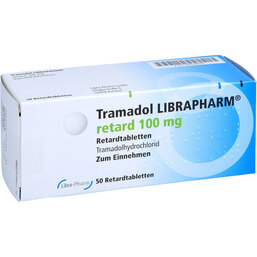 Abbildung: Tramadol Librapharm retard 100 mg Tabletten 50 St, Retard-Tabletten PZN 06818109