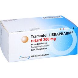 Abbildung: Tramadol Librapharm retard 200 mg Tabletten 100 St, Retard-Tabletten PZN 06818204