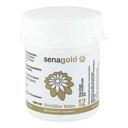 Abbildung: Biochemie Senagold 12 Calcium sulfuricum D 6 Tabletten 400 St, Tabletten PZN 06827516