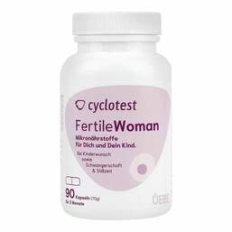 Abbildung: Cyclotest fertile woman Mikronährstoffe Kapseln Kapseln, 90 St PZN 06834752