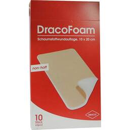 Abbildung: Dracofoam Schaumstoff Wundauflage 10x20cm 10 St, Verband PZN 06836544
