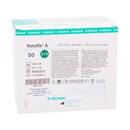 Abbildung: Venofix A 21 G 0,8 mm grün 50 St PZN 06837348
