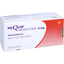 Abbildung: Requip-Modutab 8 mg Retardtabletten 84 St, Retard-Tabletten PZN 06838537