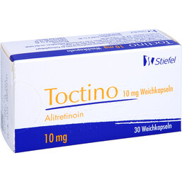 Abbildung: Toctino 10 mg Weichkapseln 30 St, Weichkapseln PZN 06846011