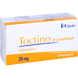 Abbildung: Toctino 30 mg Weichkapseln 30 St, Weichkapseln PZN 06846028