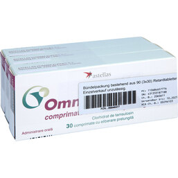 Abbildung: Omnic Ocas 0,4 mg Retardtabletten 90 St, Retard-Tabletten PZN 06846577