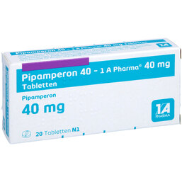 Abbildung: Pipamperon 1A Pharma 40 mg Tabletten 20 St, Tabletten PZN 06861370