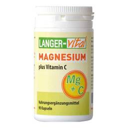 Abbildung: Magnesium + Vitamin C 180 mg / Tag Kapseln 90 St, Kapseln PZN 06861708 