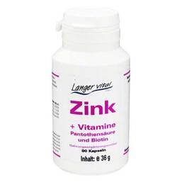 Abbildung: Zink Kapseln + Biotin und Pantothensäure Kapseln, 90 St PZN 06862180