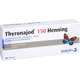 Abbildung: Thyronajod 150 Henning Tabletten 100 St, Tabletten PZN 06864842