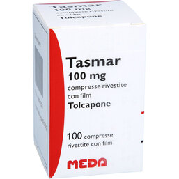 Abbildung: Tasmar 100 mg Filmtabletten 100 St, Filmtabletten PZN 06867823