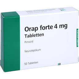 Abbildung: Orap forte 4 mg Tabletten 50 St, Tabletten PZN 06868969
