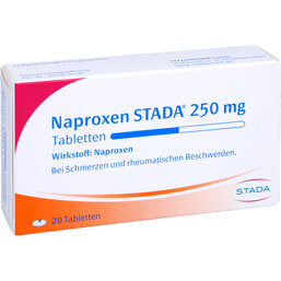 Abbildung: Naproxen STADA 250 mg Tabletten 20 St, Tabletten PZN 06872988
