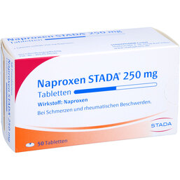 Abbildung: Naproxen STADA 250 mg Tabletten 50 St, Tabletten PZN 06872994