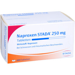 Abbildung: Naproxen STADA 250 mg Tabletten 100 St, Tabletten PZN 06873002