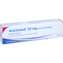 Abbildung: Aciclostad 50 mg pro 1 g Creme 20 g, Creme PZN 06873137
