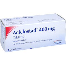 Abbildung: Aciclostad 400 mg Tabletten 35 St, Tabletten PZN 06873172