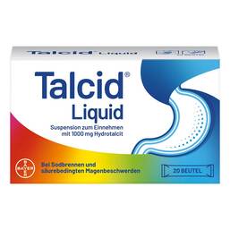 Abbildung: Talcid Liquid 20 St, Suspension PZN 06874131