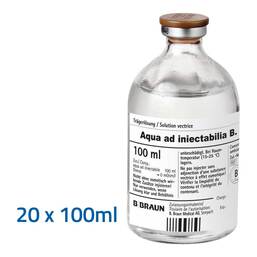 Abbildung: Aqua AD Injectabilia Injektionslösung 20X100 ml, Injektionslösung PZN 06874361