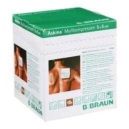 Abbildung: Askina Mullkompressen 5x5 cm 25X2 St, Kompressen PZN 06874467