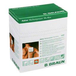 Abbildung: Askina Mullkompressen 10x10 25X2 St, Kompressen PZN 06874496