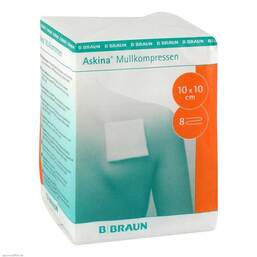 Abbildung: Askina Mullkompressen 10x10 Kompressen, 100 St PZN 06874533