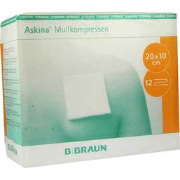 Abbildung: Askina Mullkompressen 10x20 100 St, Kompressen PZN 06874591