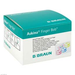 Abbildung: Askina Finger Bob farbig 50 St, Verband PZN 06874711