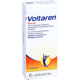 Abbildung: Voltaren Resinat Hartkapseln 20 St, Hartkapseln PZN 06877187