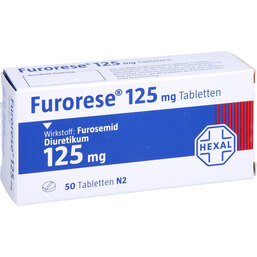 Abbildung: Furorese 125 mg Tabletten 50 St, Tabletten PZN 06881438