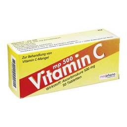 Abbildung: Vitamin C MP 500 Tabletten Tabletten, 50 St PZN 06881817