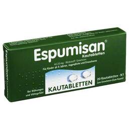 Abbildung: Espumisan Kautabletten Kautabletten, 20 St PZN 06882030