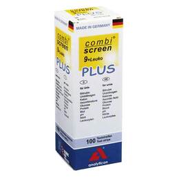 Abbildung: Combiscreen 9 + Leuko Plus Tes 100 St, Teststreifen PZN 06885324