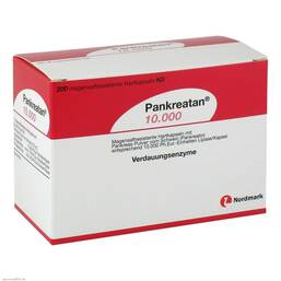 Abbildung: Pankreatan 10.000 magensaftresistente Kapseln 200 St, Magensaftresistente Hartkapseln PZN 06890012
