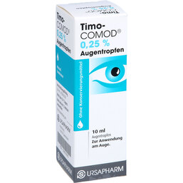 Abbildung: Timo Comod 0,25% Augentropfen 10 ml, Augentropfen PZN 06894820
