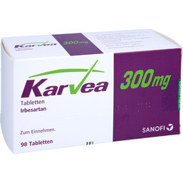 Abbildung: Karvea 300 mg Tabletten 98 St, Tabletten PZN 06897497