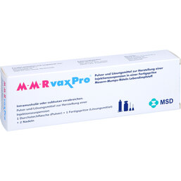 Abbildung: Mmr Vaxpro Fertigspritze mit Kanüle 0.5 ml, Fertigspritzen PZN 06900727