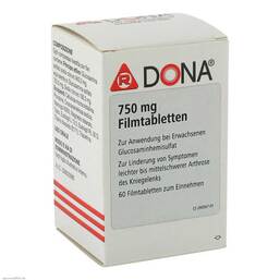Abbildung: Dona 750 mg Filmtabletten 60 St, Filmtabletten PZN 06905363